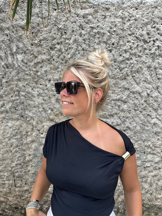 The Brand Remarkable - Raze - Black / Grey Zonnebril Unisex - Zwart/Grijs - Rechte Hoeken (Vierkant) - UV400 - Acetaat - Cat. 3 van The Brand Remarkable — afbeelding 4