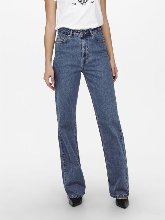 ONLY ONLCAMILLE LIFE EX HW WIDE DNM Jeans Femme - Taille W32 x L32