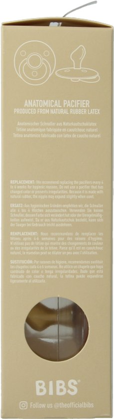 Bibs Blush/Woodchuck 6-18 Mois 2 Pièces Sucette Anatomique 2211421
