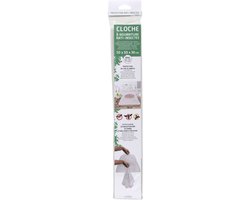 Lunace Vliegenkap/voedselkap tegen insecten - wit - D50 x H30 cm - opvouwbaar - paraplu — afbeelding 3