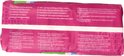 Achterkant verpakking Depend Comfort-Protect pads, met verschillende talen en functiebeschrijvingen.