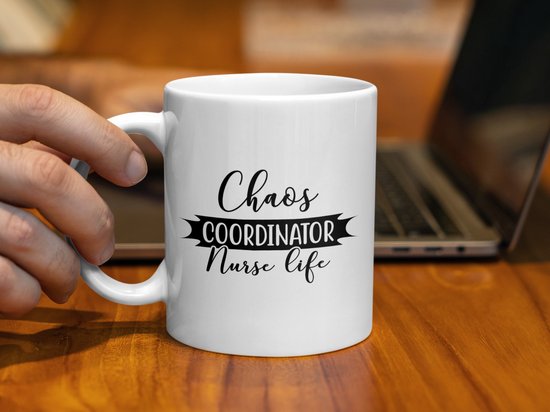 Tasse de Life d'infirmière coordinatrice du chaos, tasse d'infirmière, tasse cadeau d'infirmière, tasse d'infirmière drôle, infirmière