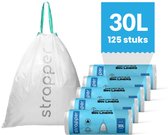 Strapper® Code O 125 Sacs poubelles - Convient pour Brabantia Poubelle - 30 litres - 125 sacs poubelles O