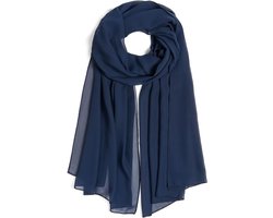 Omslagdoek - Chiffon sjaal - Dames Sjaal - Dunne omslagsjaal - Stola - Shawl - Blauw - 200*70cm - Omslagdoeken voor Avondjurken - Chiffon Stola - voor Bruid Bruiloft Sjaal