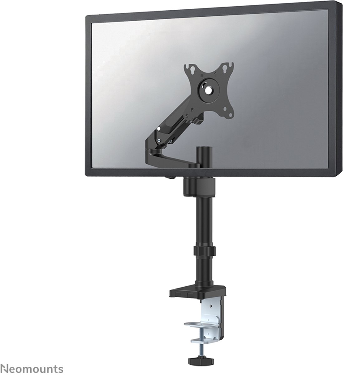 Neomounts by Newstar DS70-750BL1 Monitor-tafelbeugel 43,2 cm (17) - 68,6 cm (27) Kantelbaar en zwenkbaar, In hoogte verstelbaar, Roteerbaar