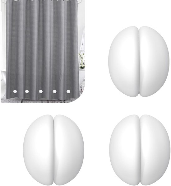 Gordijn Gewichten Tegen Wind Douchegordijngewichten - Nooit Roestende Magneten - 8 Stuks Silicone Gecoat Gordijn Gewichten Siliconen