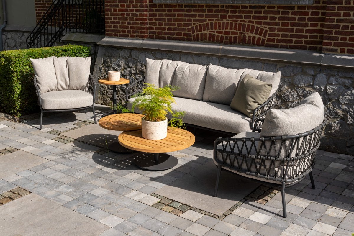 4 Seasons Outdoor Calpi stoel-bank loungeset - 3-delig
