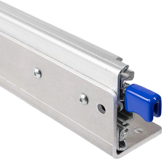 Set de glissières de tiroir 250 kg + montage au sol d'angle 400 mm 16 pouces avec serrure et entièrement extensible - Rails de tiroir courts et lourds verrouillables en entrée/sortie avec supports de faible luminosité 40 cm 16"