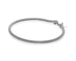 ZINZI zilveren popcorn armband 3mm breed 19cm ZIA2765
