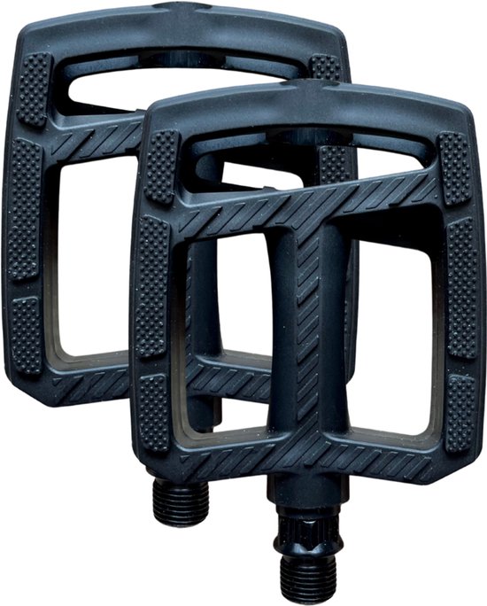 Fietspedalen - Anti-Slip Fietspedalen Set met Reflectoren - Zwart - Set Fiets Pedalen - Mountainbike Sport - Fietstrappers - Losse Trappers - 2 STUKS (Luxe Zwart) — afbeelding 5