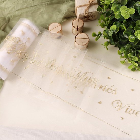 Tuleband, 91 m x 30 cm, rode tule rol, decoratieve band, tafelloper, Kerstmis, tafelband, polyester, tule stof voor tafeldecoratie, verjaardag, bruiloft, kerstboomversiering, handwerk, doe-het-zelf