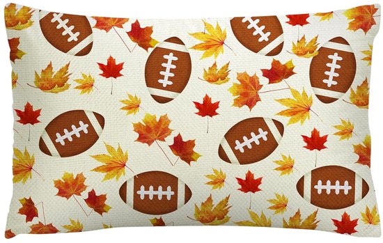 ChengzeTCo Voetbal Kussenhoes, 2 stuks, decoratief, bank