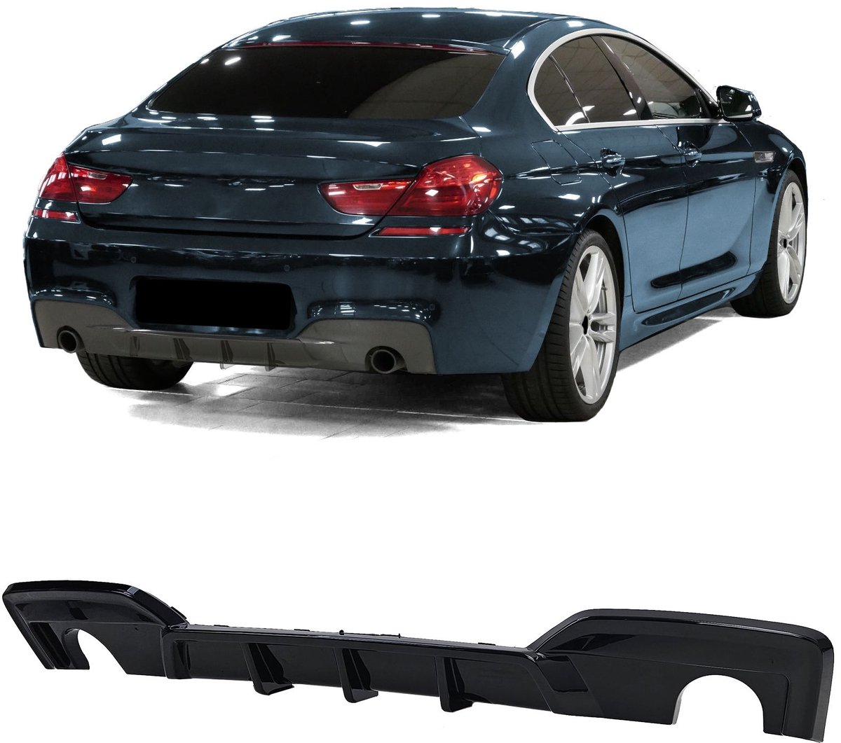 Diffuser Achterbumper Spoiler Geschikt voor BMW 6 Serie F12 F13 F06 640d 640i 2011 t/m 2018