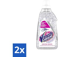 Vanish Oxi Action - Kristalwit - Vlekkenverwijderaar Gel - Zonder Bleek - Witte Was - 15 Wasbeurten - Voordeelverpakking - 2 stuks