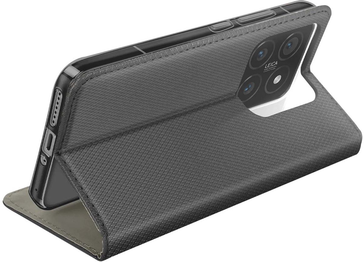 Jaym, Foliohoesje voor Xiaomi 14 Magnetische standaardfunctie, Zwart