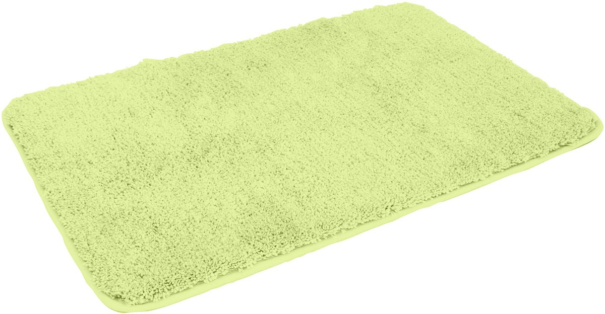 Kinzler J-10007/33 kiwigroene badmat, microvezel, kiwi, 70x120 cm