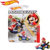Hot Wheels Mario Kart Replica Diecast Mario, Standard Kart