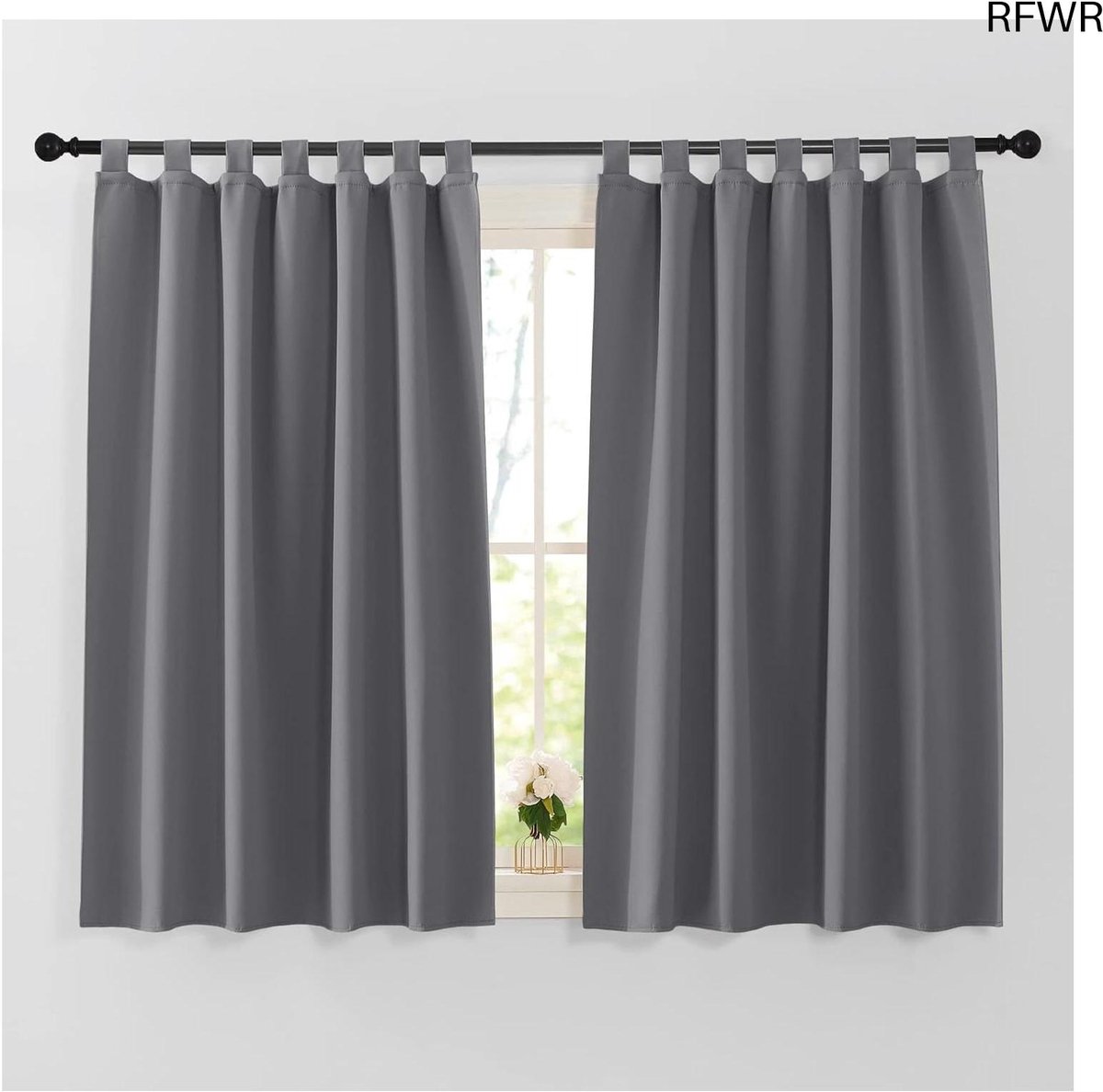 RFWR® Verduisterende Gordijnen met Thermische Isolatie voor Woonkamer en Slaapkamer - 2 Stuks 140x137cm