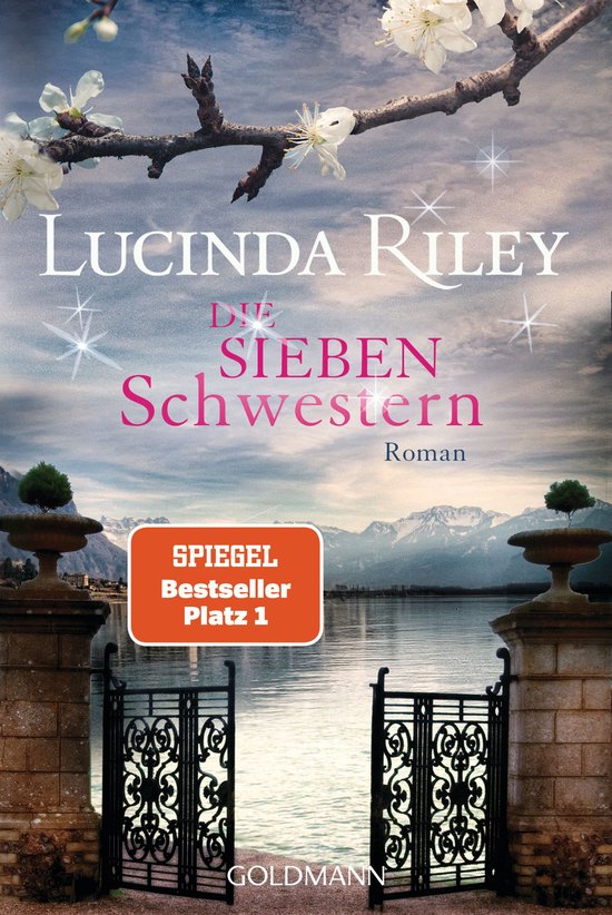 Boekomslag van 'De zeven zussen' van Lucinda Riley, met een SPIEGEL Bestseller Platz 1 sticker.
