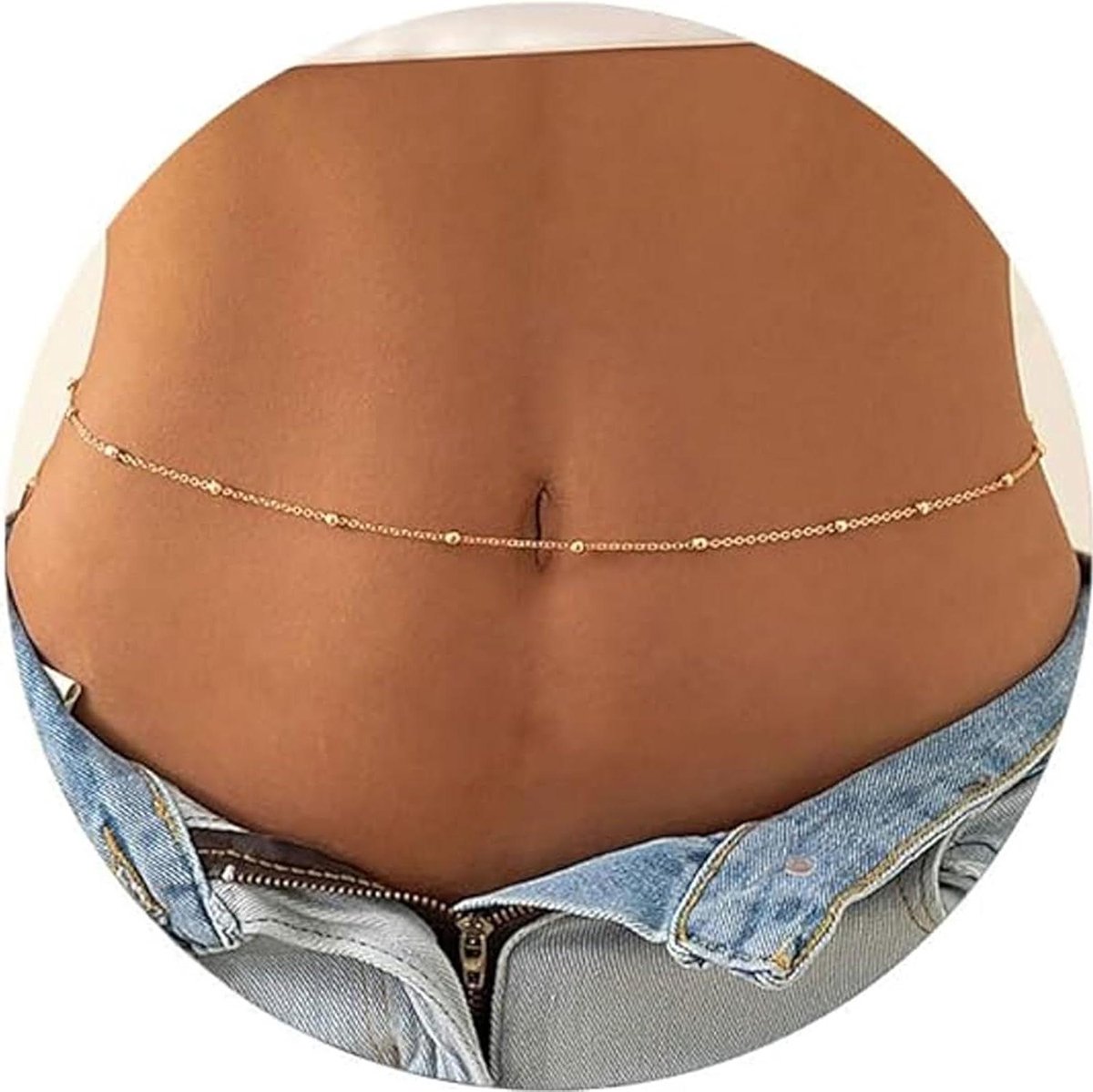 Belly chain / Heupketting goud met gekleurde steentjes - Bellydance Belly chain / Heupketting goud met gekleurde steentjes - Bellydance