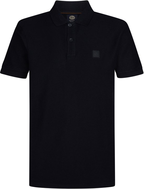 Petrol Industries - Heren Klassieke Polo La Crosse - Zwart - Maat XXXL