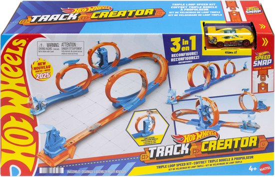 Set de création de circuit triple Hot Wheels Track Creator