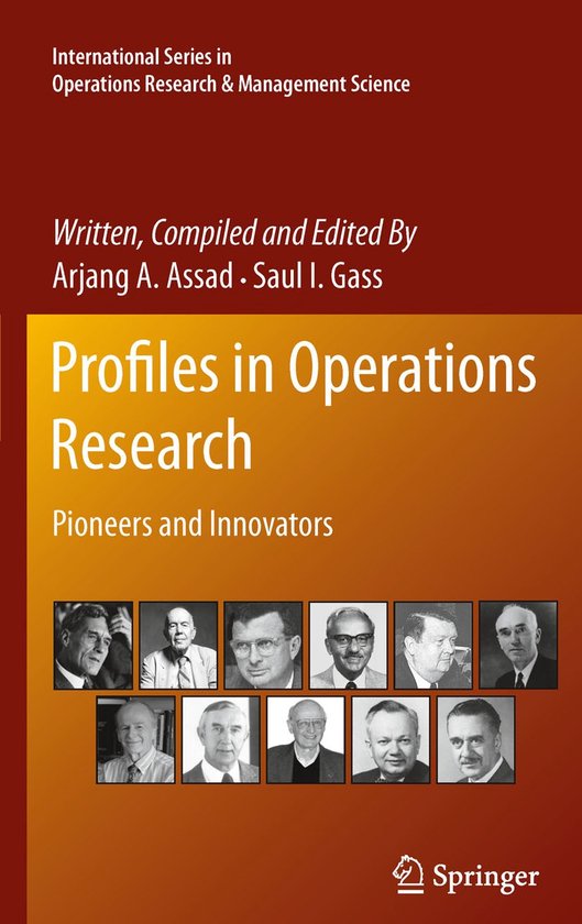 Profiles in Operations Research - cover