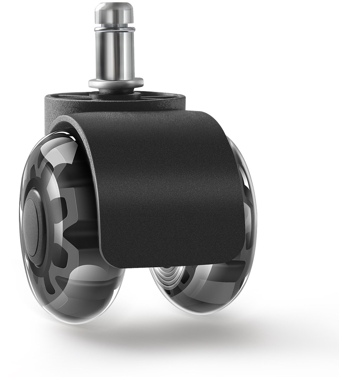 Mark Adler Wheels 3.0 – Set van 5 bureaustoel wielen, stil, krasvrij, geschikt voor alle vloeren, universele pasvorm 11x22 mm