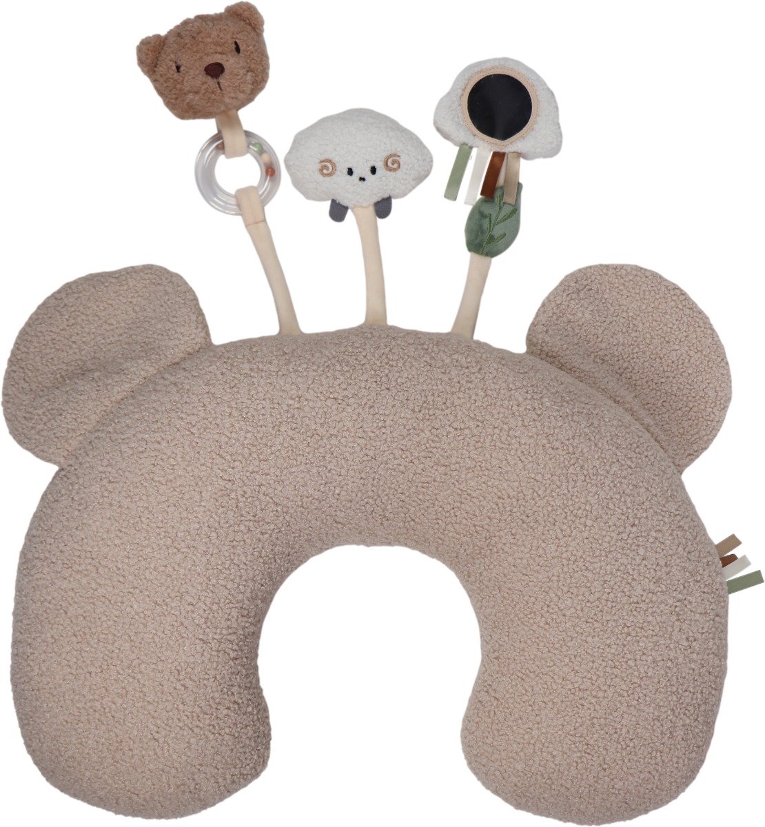 MamaLoes Bowie de Beer Buiktrainer Baby - Buikligtrainer - Tummy Time kussen - Buikkussen - Activiteitenkussen