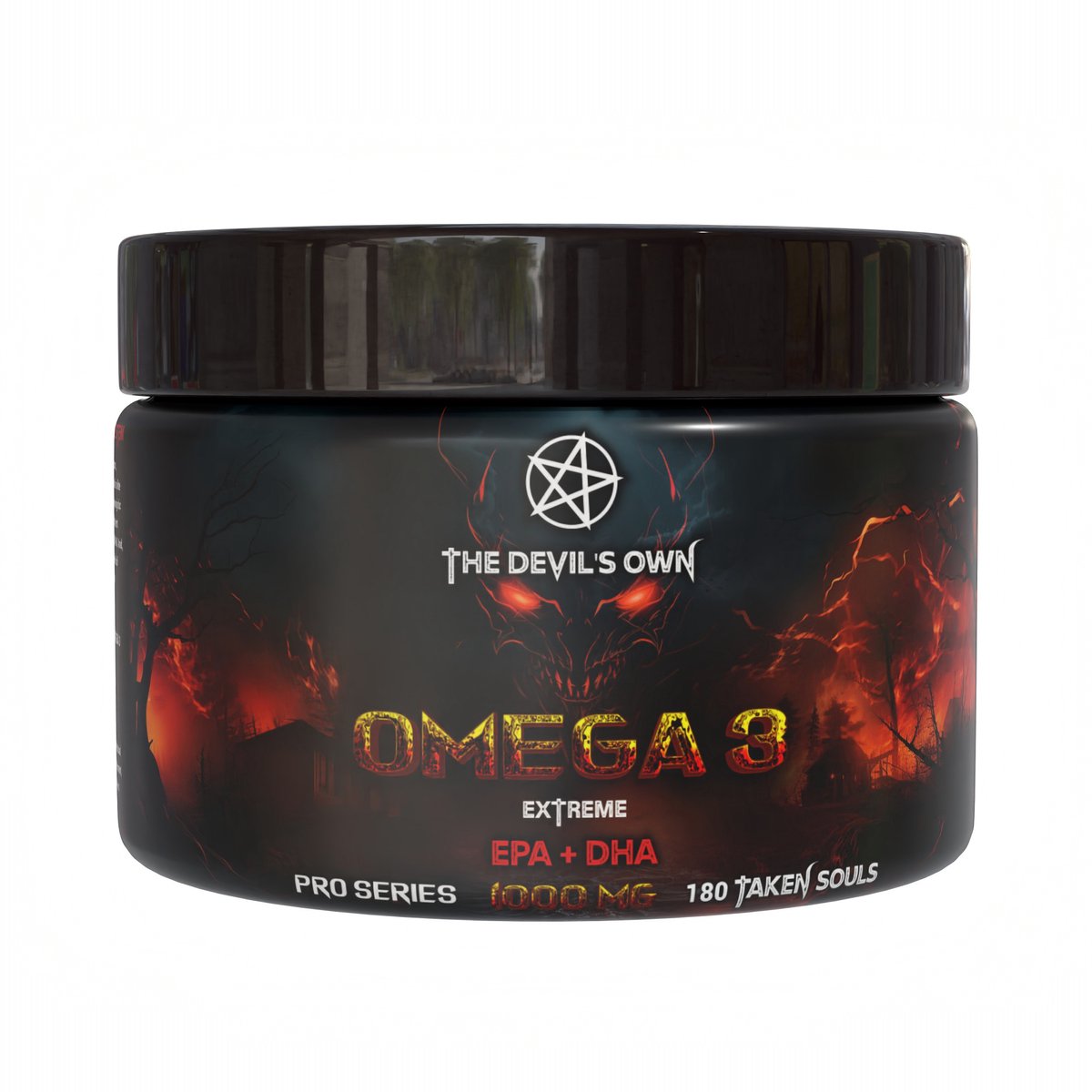 Goedkoopste The Devils Own | Omega 3 | 180 Gelcaps 1000mg | 60 doseringen | Visolie | Vetzuren | Nutriworld