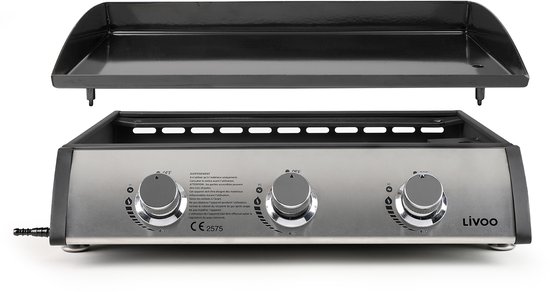 plancha gas 7.5kw geëmailleerde stalen plaat 61x38cm - livoo - doc277 van LIVOO — afbeelding 5