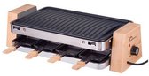 Bol.com Little Balance 8388 - Raclette & gourmetset - 8 pers - 1500 Watt - PFAS vrij - regelbare thermostaat - rvs/hout aanbieding