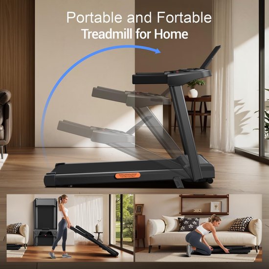 Magnetische opvouwbare loopband met digitale trainingscomputer - kopen? | Korting tot 68