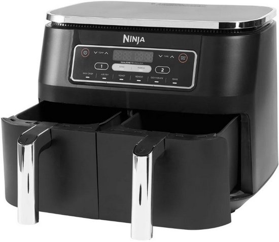 Ninja Dubbele Airfryer XXL - 7.6 Liter - 2020 Model - Dual Zone Technologie - AF300EU