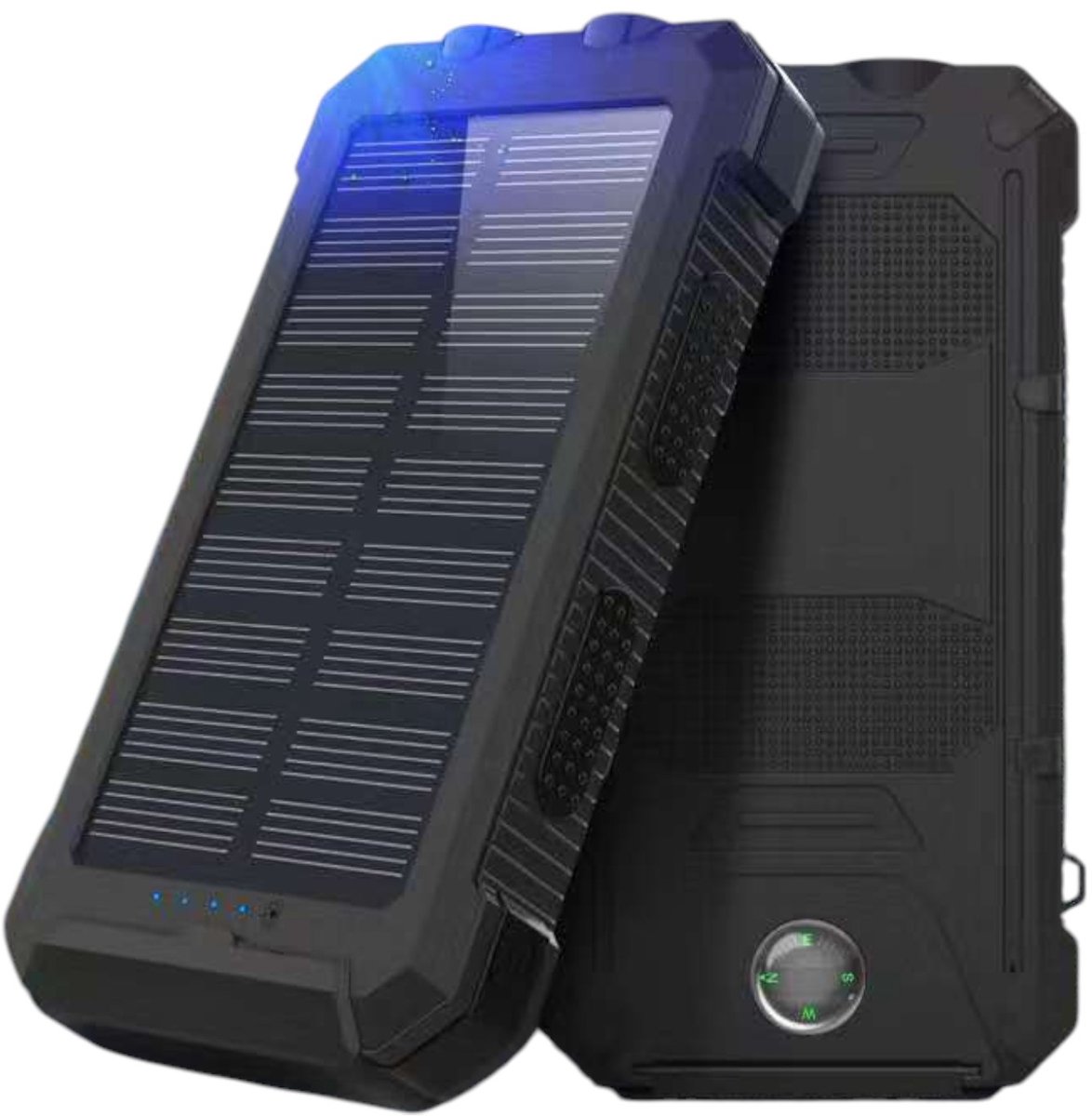 Powerbank Draadloze Zonne-energie Powerbank 20000 mAh - Powerbank - €32,50