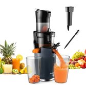 Bol.com Slowjuicer - 78mm Voedselinvoer - Juice Maker - Sapcentrifuge – Juicer - 200W – 40-65RPM – Voor Hele Vruchten aanbieding