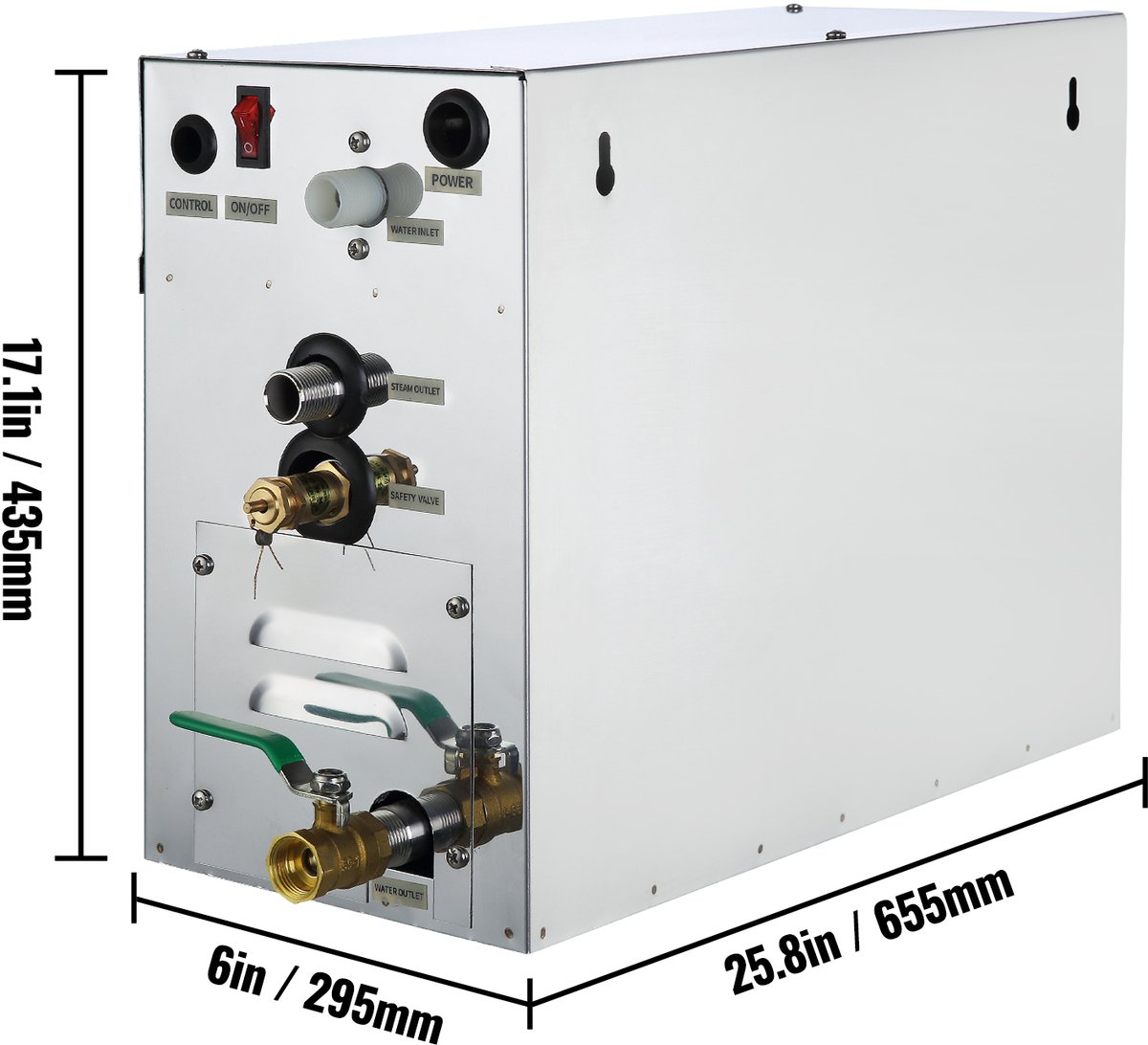 9KW Stoomgenerator – Digitale Weergave SPA Stoomgenerator voor Ruimte – 35-55°C Sauna Stoomgenerator voor Thuis en Commercieel Gebruik – Stoomcabine Set — afbeelding 6
