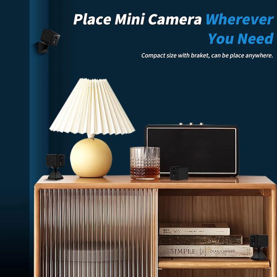 RFWR® Mini Draadloze Verborgen Camera met 1080P HD, Bewegingsdetectie en Nachtzicht van RFWR — afbeelding 3