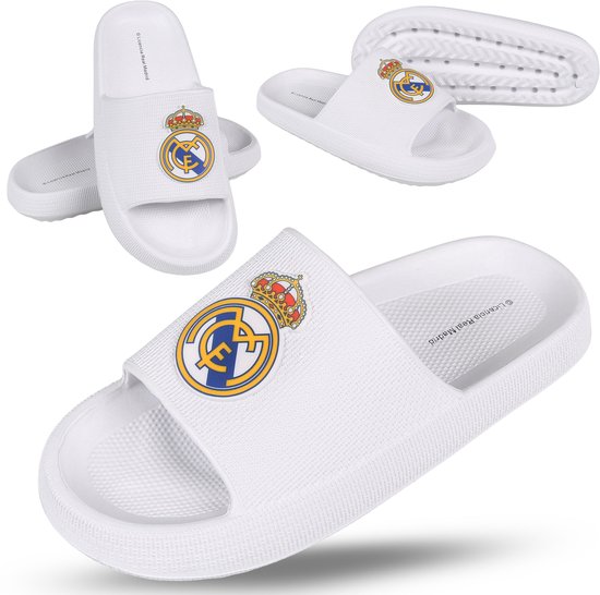 Tongs Witte Real Madrid, pantoufles en caoutchouc mousse pour piscine, semelle épaisse, légères pour adultes