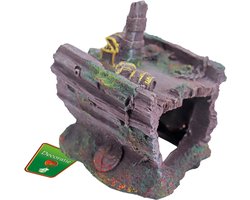 Polyresin ornament middendeel schip 17x15x17 cm Gebr de Boon