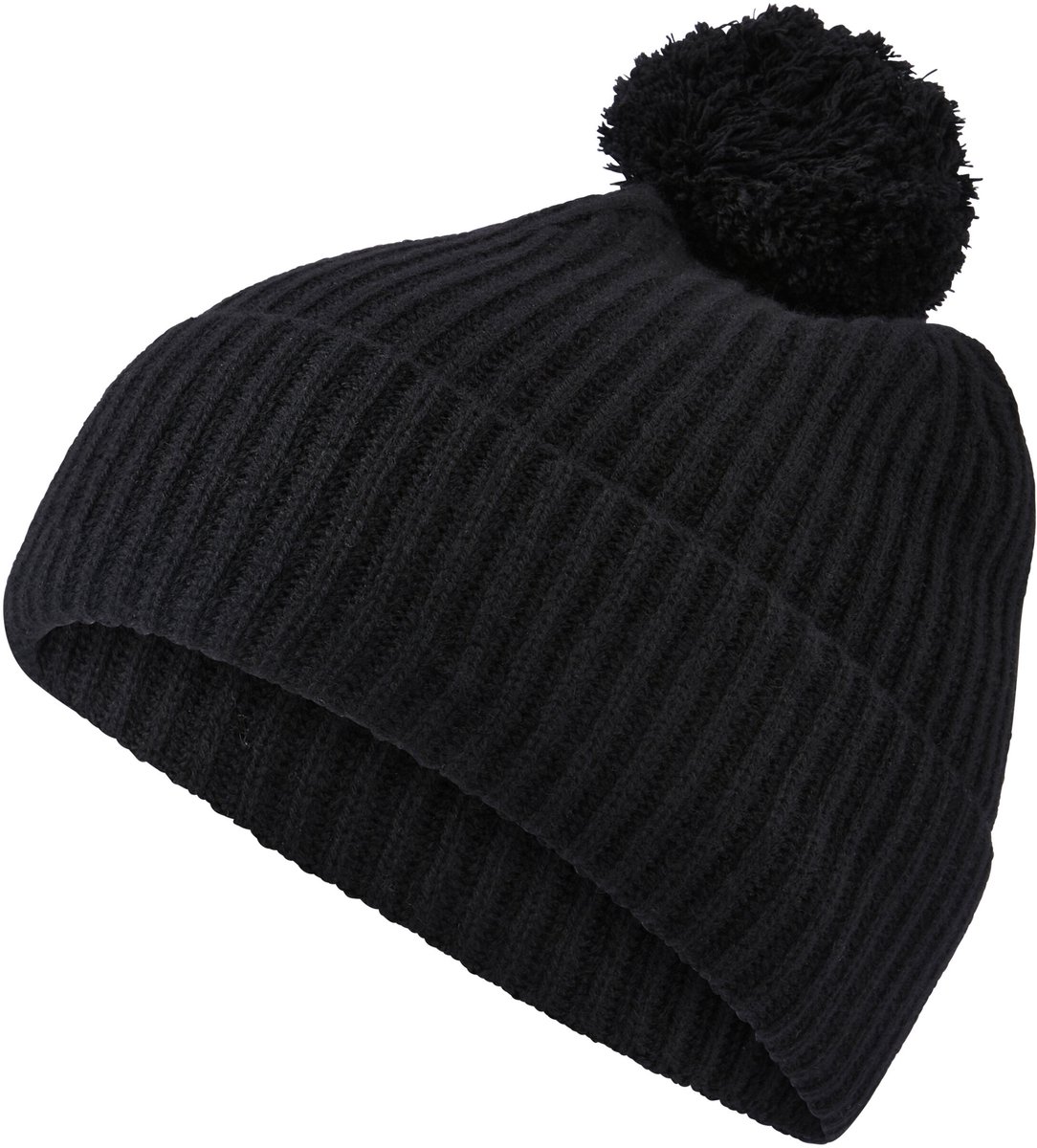 Unisex Hat with Pompom sneldrogend warm kasjmier muts unisex black - maat 3000