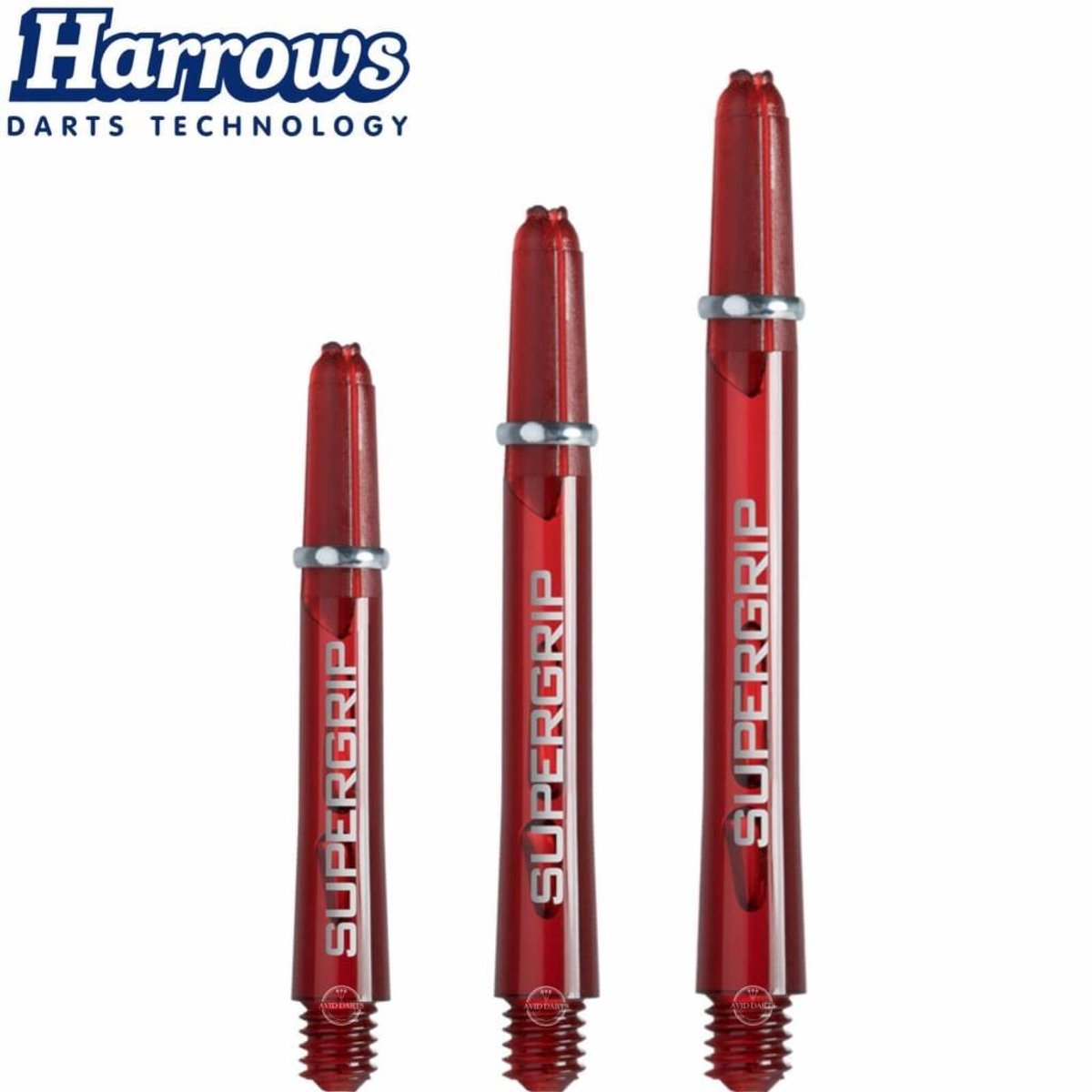 Harrows Supergrip Red - Dart Shafts Short