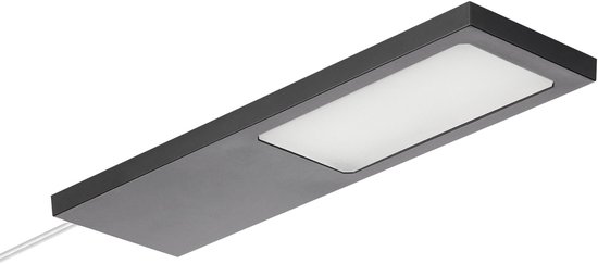 SOTECH LED-meubellamp GIULIA II enkele lamp zwart, 4000K neutraal wit Onderkastverlichting Vitrinelicht