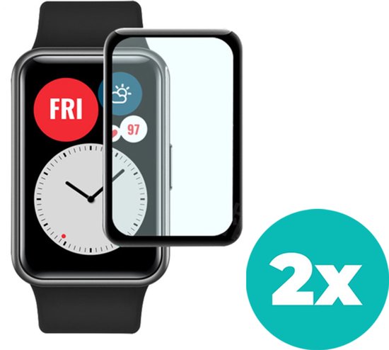 Protecteur d'écran Huawei Watch Fit New - 2 pièces - Convient pour Huawei Watch Fit New - Protection écran smartwatch - Protecteur Huawei Watch Fit New plaque de protection d'écran - 2 pièces
