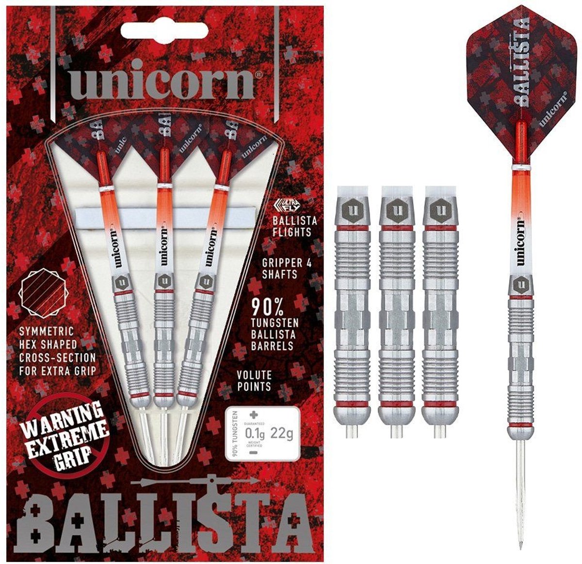 Unicorn Ballista Shape 2 90% - Dartpijlen 26 Gram