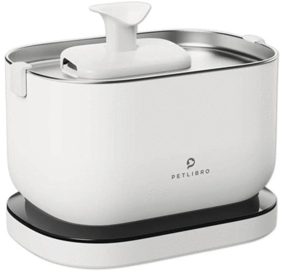Petlibro Dockstream - Automatische Drinkfontein - 2,5L - Wit - Draadloos - Incl. filtersysteem