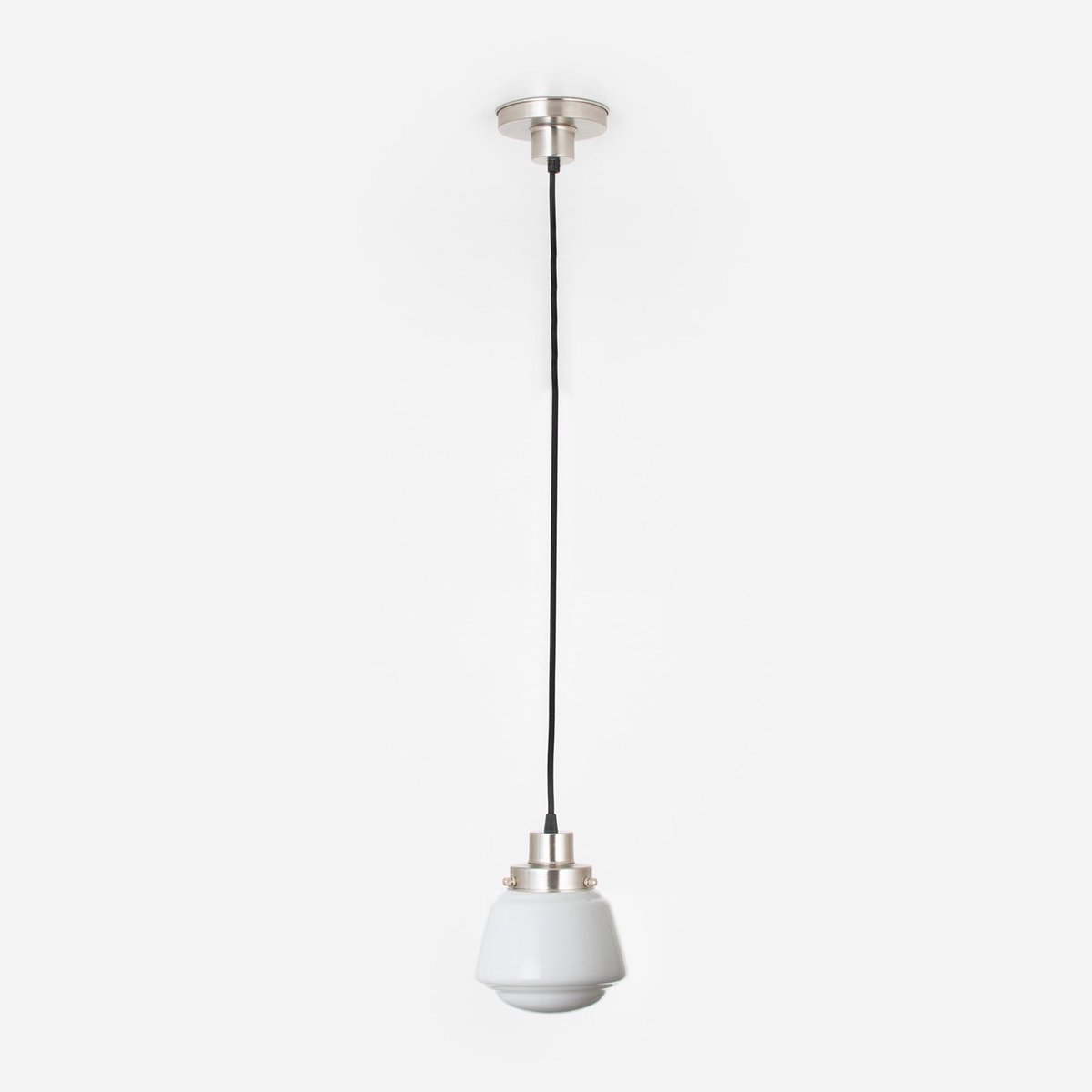 Coloured by Art Hanglamp aan snoer High Button 20's Matnikkel - Art Deco Trade