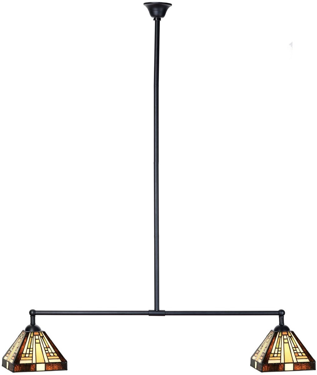 Tiffany T-lamp 2 lichts Rising Sun Small - Art Deco Trade
