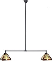 Tiffany T-lamp 2 lichts Rising Sun Small - Art Deco Trade