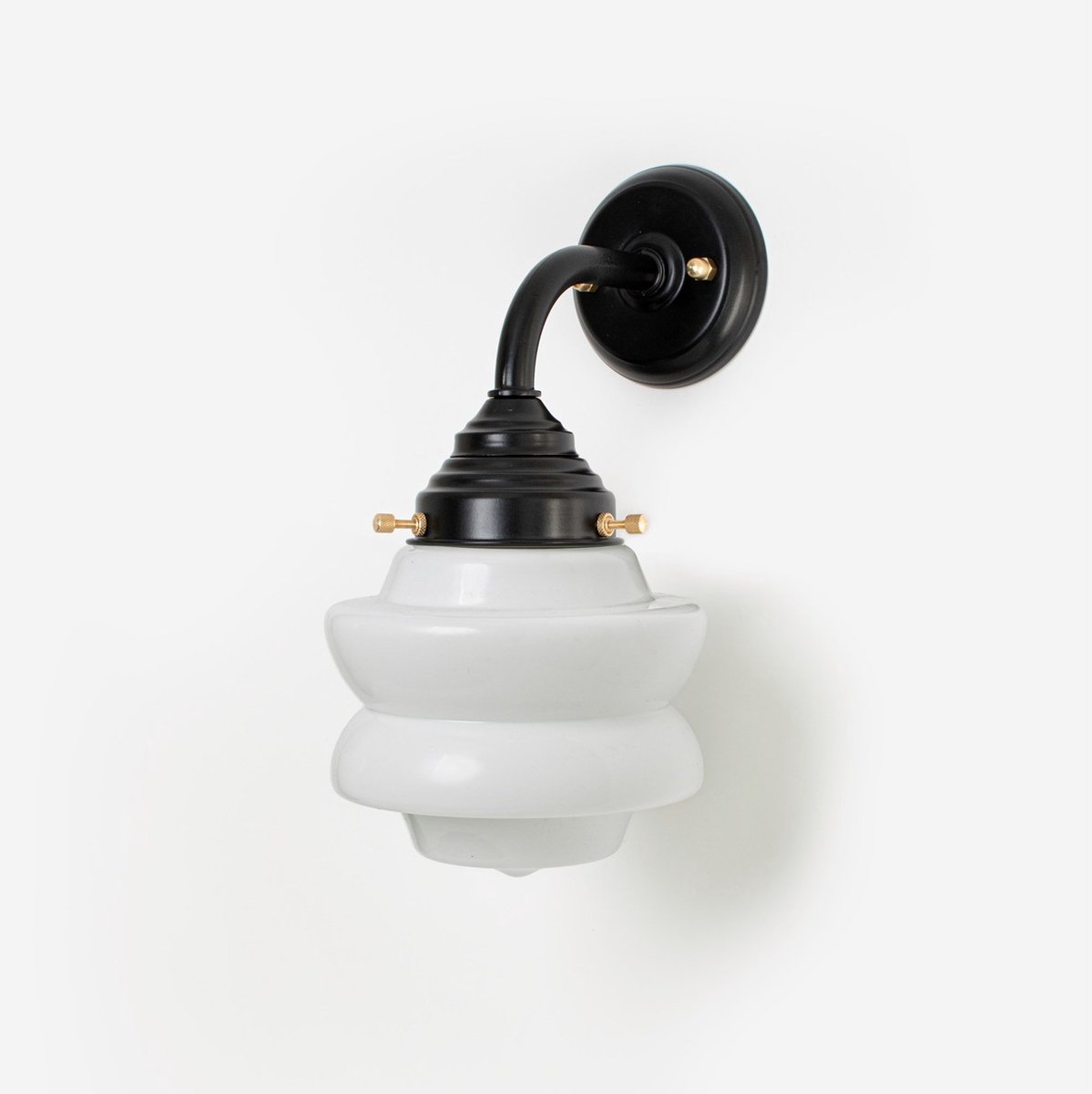 Coloured by Art Buitenlamp - Wandlamp Small Top Curve Zwart - Art Deco Trade